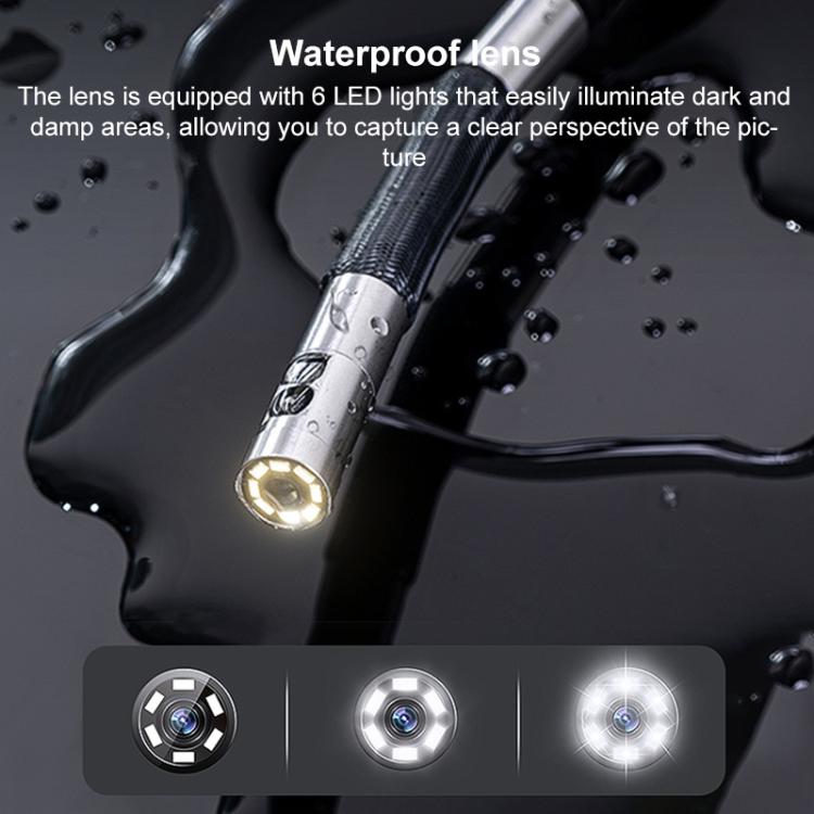 Endoscopio industrial TESLONG TF600 con pantalla de 6 pulgadas, giro de 360 grados, compatible con Wi-Fi y cable de 1,55 m de longitud., 3.9mm Single Lens, 6.5mm Single Lens, 6.5mm Dual Lens