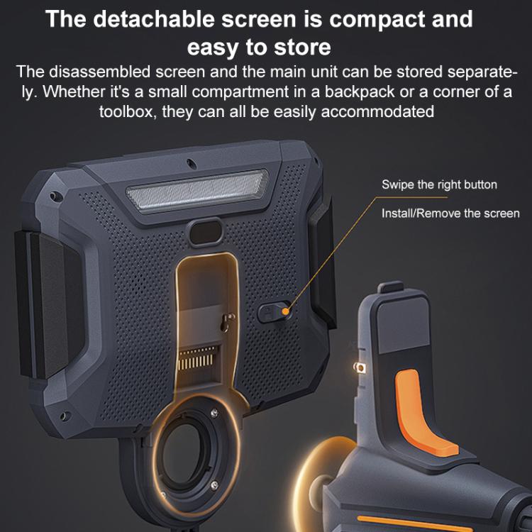 Endoscopio industrial TESLONG TF600 con pantalla de 6 pulgadas, giro de 360 grados, compatible con Wi-Fi y cable de 1,55 m de longitud., 3.9mm Single Lens, 6.5mm Single Lens, 6.5mm Dual Lens