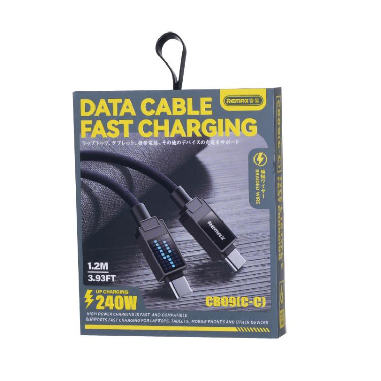 Cable de datos de carga rápida trenzado REMAX CB09 PD30W Tipo C a 8 pines Marquee, longitud: 1,2 m, Type-C to 8 Pin