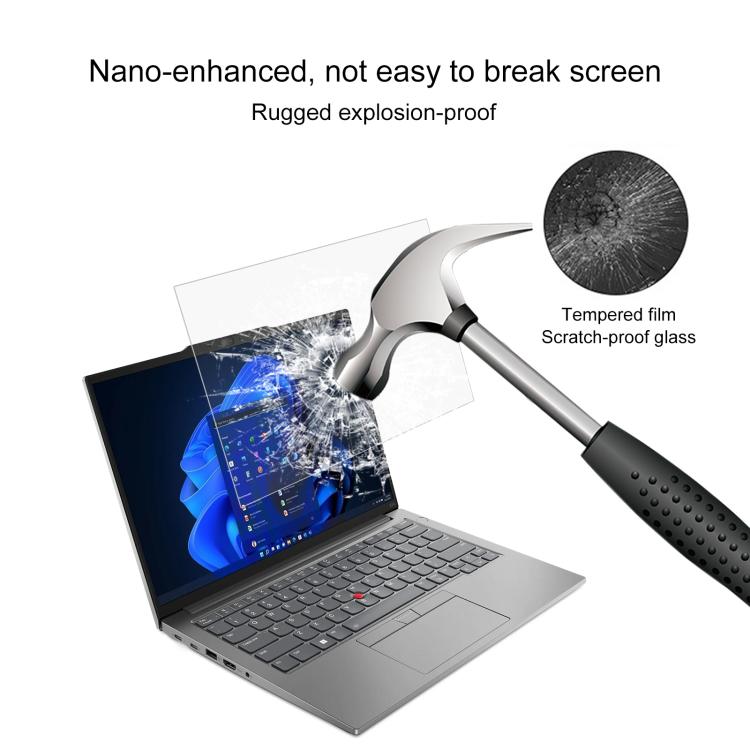 Protector de pantalla de cristal templado HD para portátil, For ThinkPad E14 Gen 5 / E14 2024 / 2023