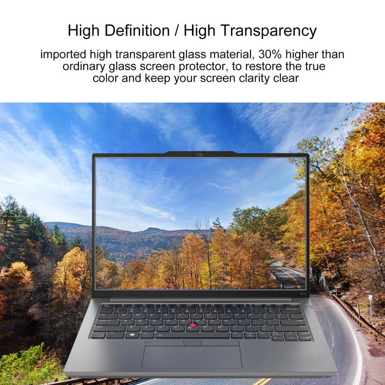 Protector de pantalla de cristal templado HD para portátil, For ThinkPad E14 Gen 5 / E14 2024 / 2023