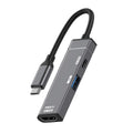 Estación de acoplamiento USB-C a USB-C, USB-A, HDMI HUB, Type-C to Type-C+USB+HDMI