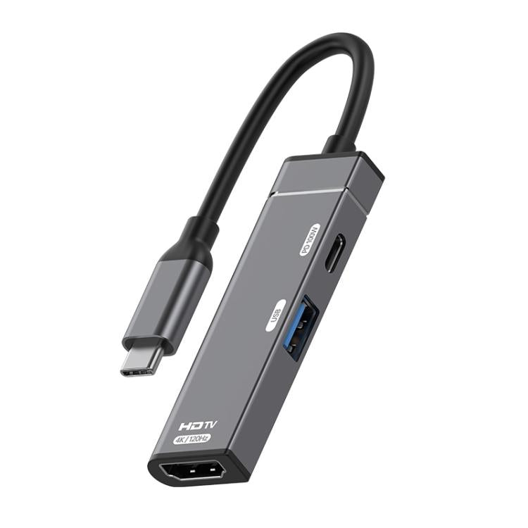 Estación de acoplamiento USB-C a USB-C, USB-A, HDMI HUB, Type-C to Type-C+USB+HDMI