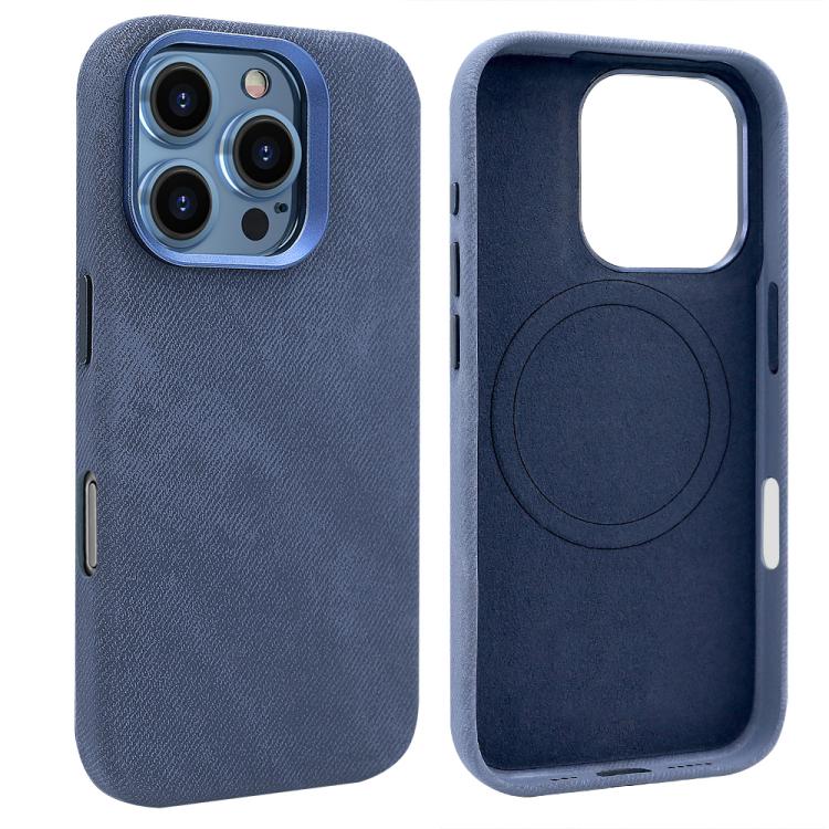 Funda para teléfono VIETAO Retro Denim Texture de piel sintética con MagSafe, For iPhone 15 Pro, For iPhone 15, For iPhone 14, For iPhone 14 Pro, For iPhone 14 Pro Max, For iPhone 13 Pro Max, For iPhone 13 Pro, For iPhone 13