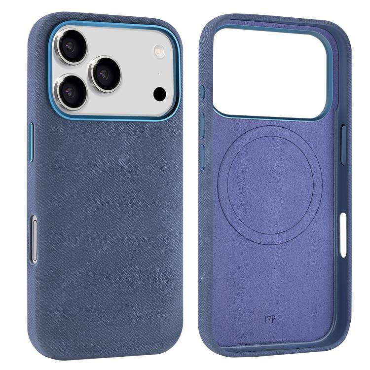 Funda para teléfono VIETAO Retro Denim Texture de piel sintética con MagSafe, For iPhone 17 Pro Max, For iPhone 17 Pro, For iPhone 17, For iPhone Air, For iPhone 16 Pro Max, For iPhone 16 Pro, For iPhone 16, For iPhone 15 Pro Max