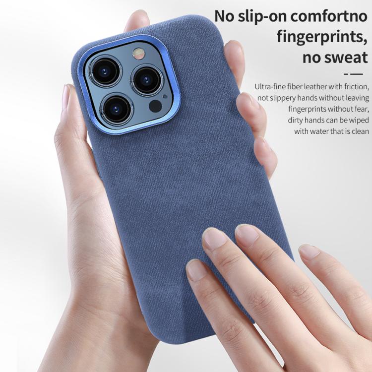 Funda para teléfono VIETAO Retro Denim Texture de piel sintética con MagSafe, For iPhone 17 Pro Max, For iPhone 17 Pro, For iPhone 17, For iPhone Air, For iPhone 16 Pro Max, For iPhone 16 Pro, For iPhone 16, For iPhone 15 Pro Max