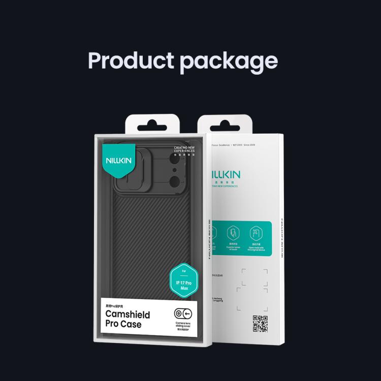 Funda para teléfono NILLKIN CamShield Pro PC, For iPhone 17 Pro Max, For iPhone 16 Pro