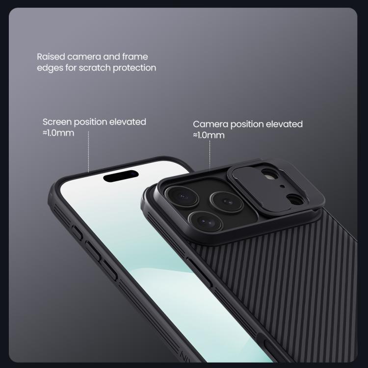 Funda para teléfono NILLKIN CamShield Pro PC, For iPhone 17 Pro Max, For iPhone 16 Pro