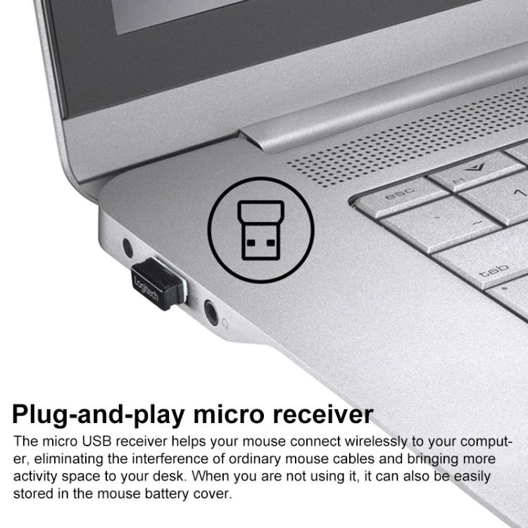 Ratón inalámbrico Bluetooth silencioso Logitech B330 de 1000 DPI