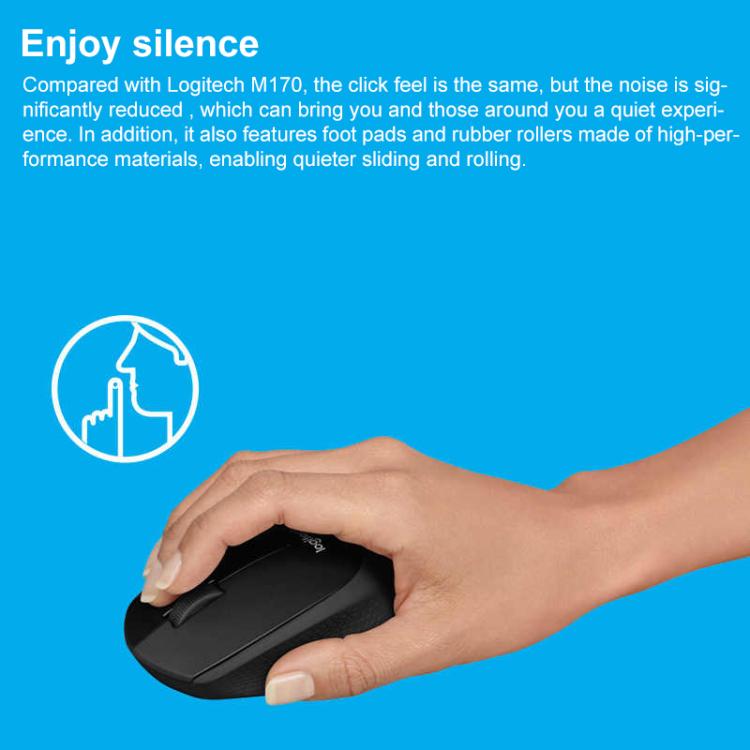 Ratón inalámbrico Bluetooth silencioso Logitech B330 de 1000 DPI