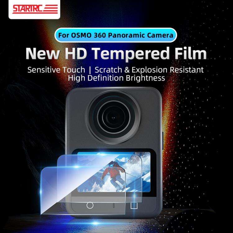 STARTRC - 2 protectores de pantalla de vidrio templado HD, For DJI Osmo 360 2pcs