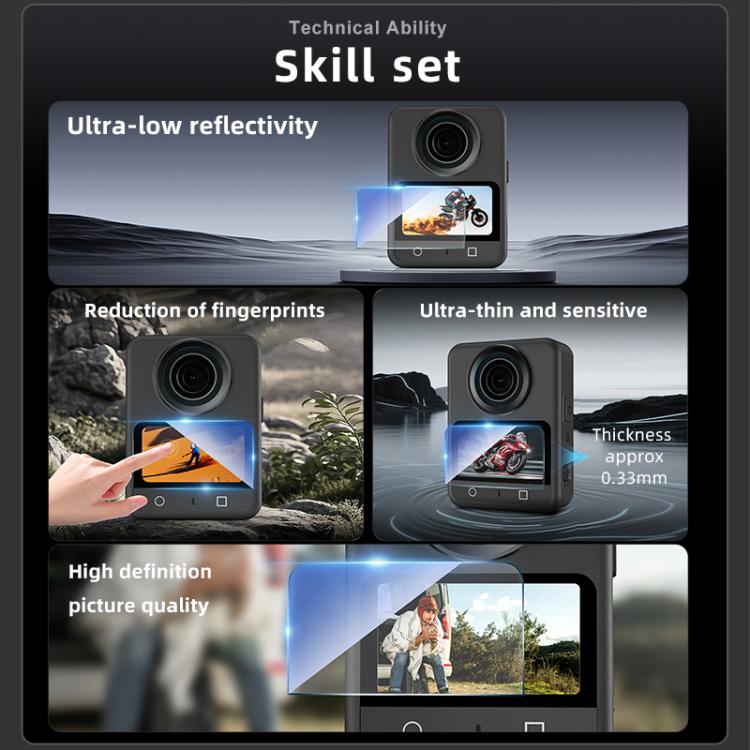 STARTRC - 2 protectores de pantalla de vidrio templado HD, For DJI Osmo 360 2pcs