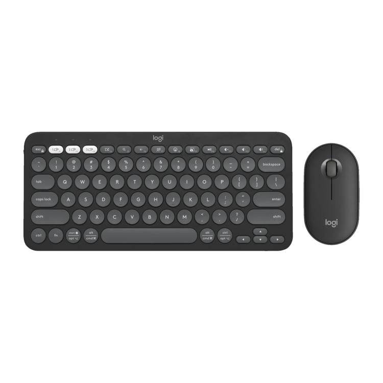 Conjunto de teclado y ratón inalámbricos Bluetooth delgados y ligeros PEBBLE 2 COMBO de 罗技