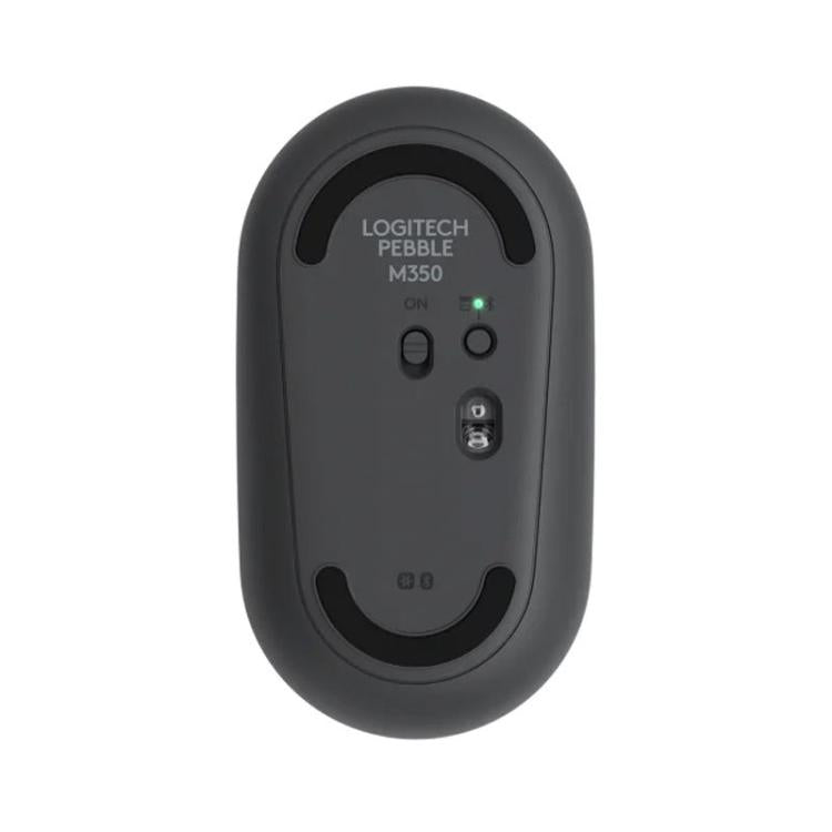 Ratón inalámbrico Bluetooth Logitech PEBBLE M350 de 1000 DPI, ultrafino y de modo dual.
