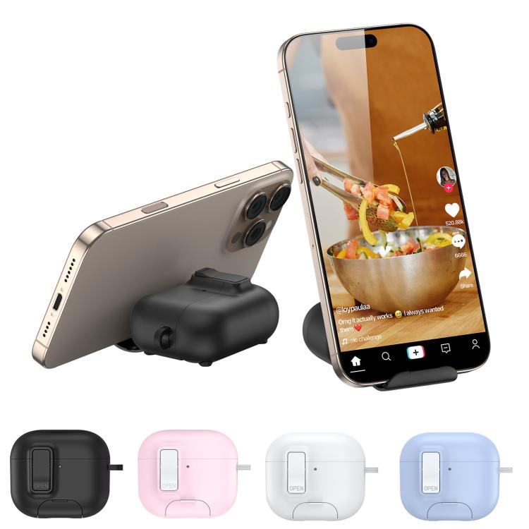 Estuche magnético para auriculares DUX DUCIS serie PECQ con soporte y cierre de seguridad., For AirPods Pro 3, For AirPods 4, For AirPods Pro 2