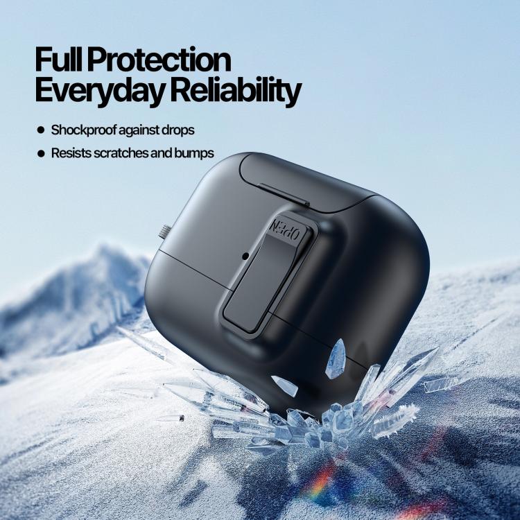 Estuche magnético para auriculares DUX DUCIS serie PECQ con soporte y cierre de seguridad., For AirPods Pro 3, For AirPods 4, For AirPods Pro 2