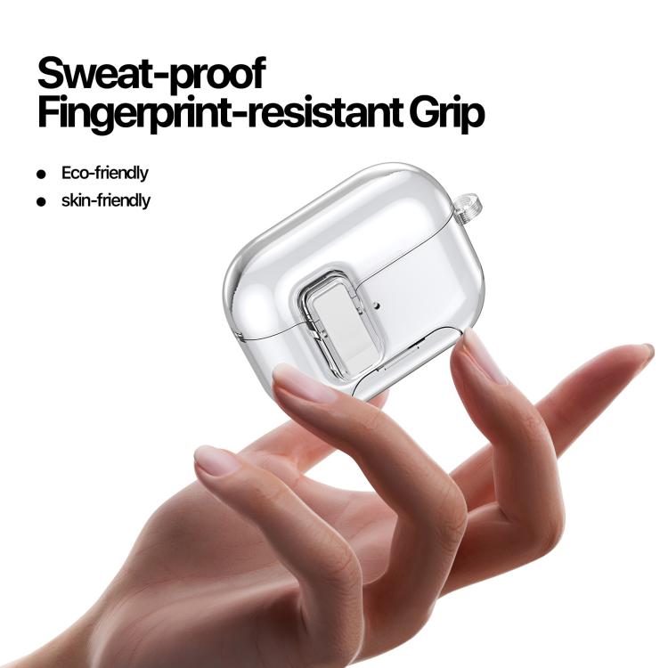 Estuche para auriculares con soporte y cierre de seguridad de la serie DUX DUCIS PECR, For AirPods Pro 3, For AirPods 4, For AirPods Pro 2