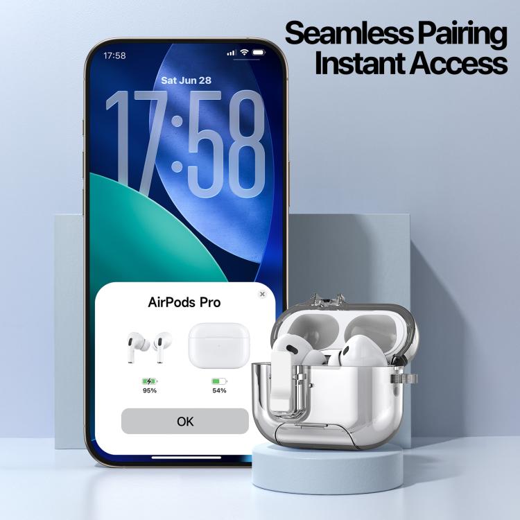 Estuche para auriculares con soporte y cierre de seguridad de la serie DUX DUCIS PECR, For AirPods Pro 3, For AirPods 4, For AirPods Pro 2
