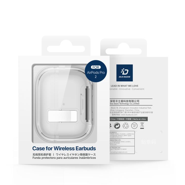 Estuche para auriculares con soporte y cierre de seguridad de la serie DUX DUCIS PECR, For AirPods Pro 3, For AirPods 4, For AirPods Pro 2