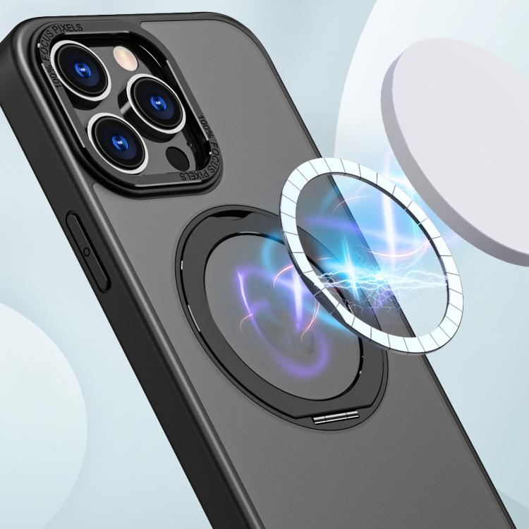 Funda para teléfono con soporte de anillo metálico MagSafe de kalebol, For iPhone 16 Pro Max, For iPhone 15 Pro Max, For iPhone 15 Plus, For iPhone 14 Plus, For iPhone 14, For iPhone 14 Pro Max, For iPhone 13