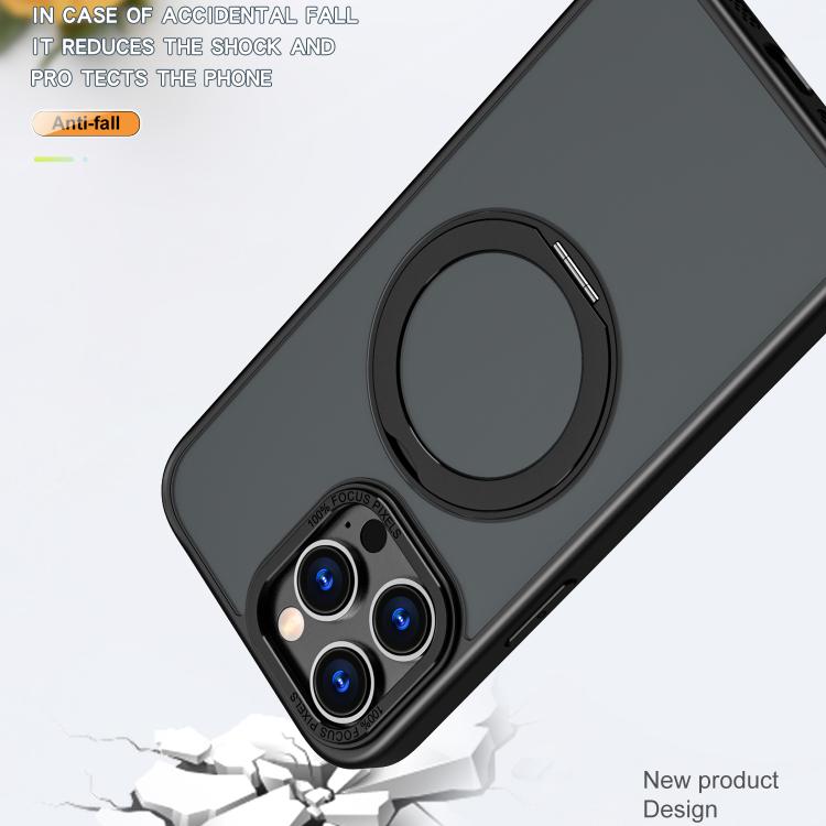 Funda para teléfono con soporte de anillo metálico MagSafe de kalebol, For iPhone 16 Pro Max, For iPhone 15 Pro Max, For iPhone 15 Plus, For iPhone 14 Plus, For iPhone 14, For iPhone 14 Pro Max, For iPhone 13