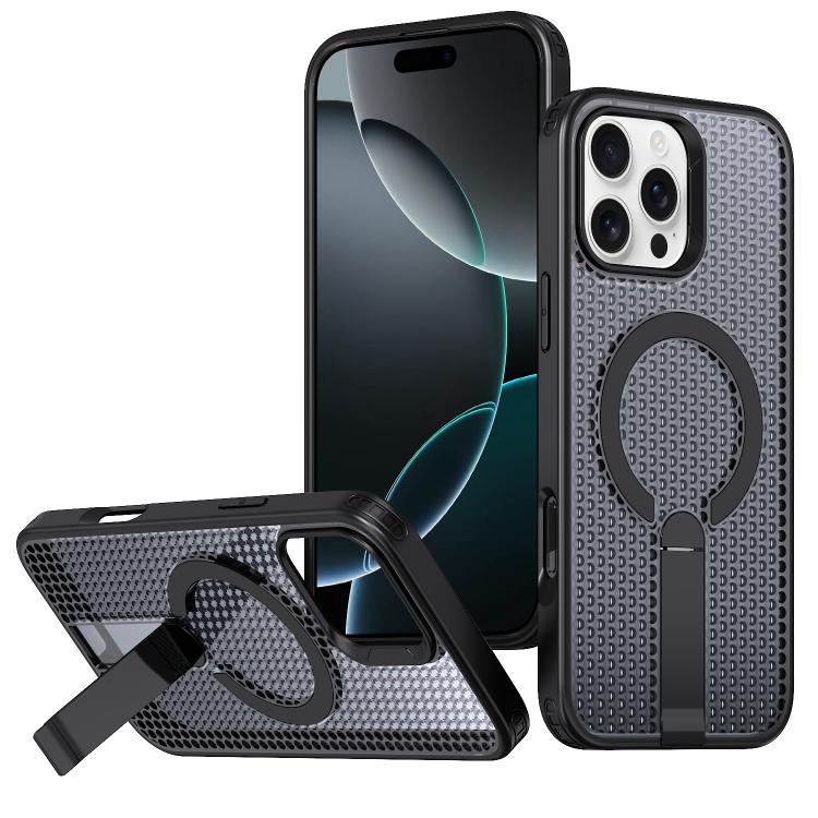 Funda para teléfono Kalebol Honeycomb Cooling MagSafe Holder, For iPhone 16, For iPhone 15 Pro Max, For iPhone 15 Pro, For iPhone 15 Plus, For iPhone 15, For iPhone 14 Plus, For iPhone 14, For iPhone 14 Pro