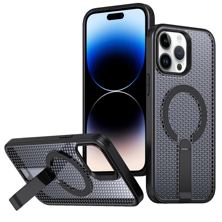 Funda para teléfono Kalebol Honeycomb Cooling MagSafe Holder, For iPhone 14 Pro Max, For iPhone 13 Pro Max, For iPhone 13