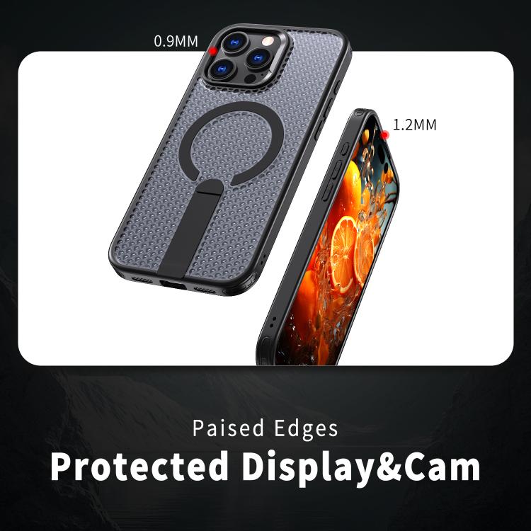 Funda para teléfono Kalebol Honeycomb Cooling MagSafe Holder, For iPhone 14 Pro Max, For iPhone 13 Pro Max, For iPhone 13