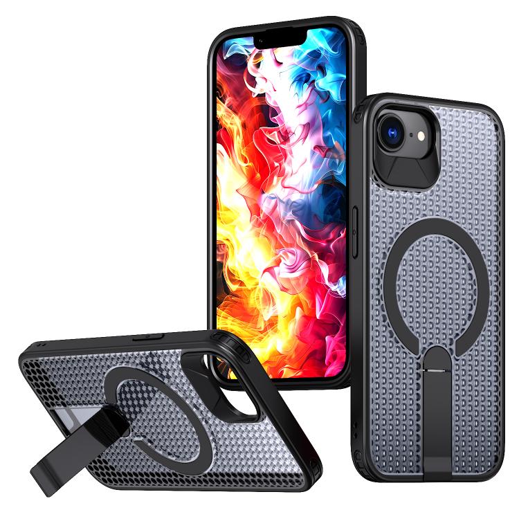Funda para teléfono Kalebol Honeycomb Cooling MagSafe Holder, For iPhone 17e / 16e, For iPhone 17 Pro Max, For iPhone 17 Pro, For iPhone 17, For iPhone Air, For iPhone 16 Pro Max, For iPhone 16 Pro, For iPhone 16 Plus