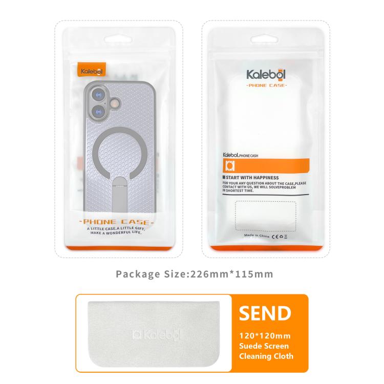 Funda para teléfono Kalebol Honeycomb Cooling MagSafe Holder, For iPhone 16, For iPhone 15 Pro Max, For iPhone 15 Pro, For iPhone 15 Plus, For iPhone 15, For iPhone 14 Plus, For iPhone 14, For iPhone 14 Pro