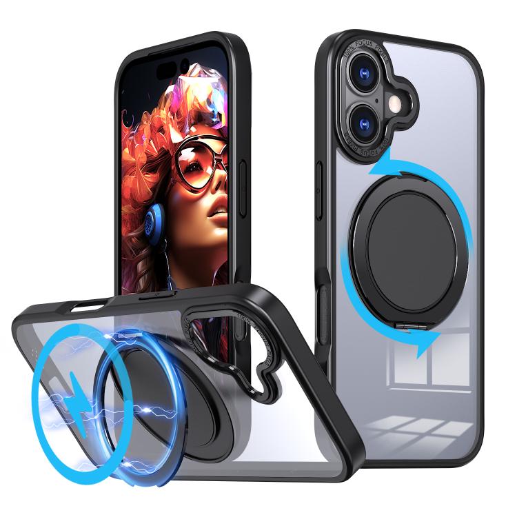 Funda para teléfono Kalebol con soporte magnético MagSafe giratorio de 360 grados, For iPhone 16