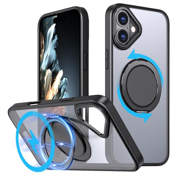 Funda para teléfono Kalebol con soporte magnético MagSafe giratorio de 360 grados, For iPhone 16