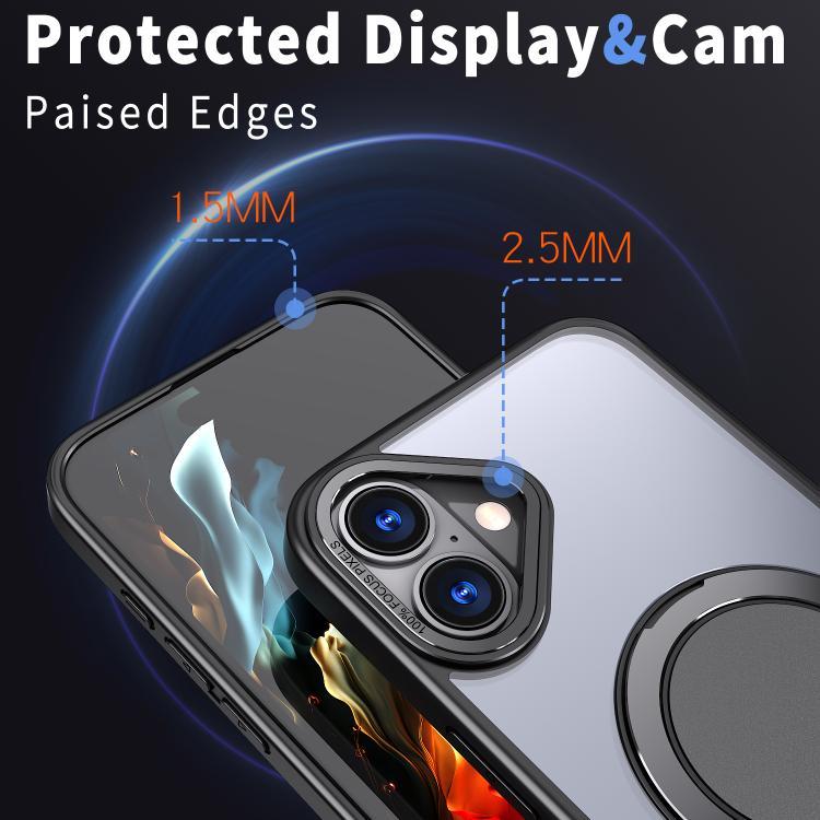 Funda para teléfono Kalebol con soporte magnético MagSafe giratorio de 360 grados, For iPhone 16