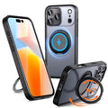 Funda para teléfono Kalebol con soporte magnético MagSafe giratorio de 360 grados, For iPhone 17e / 16e, For iPhone 17 Pro Max, For iPhone 17 Pro, For iPhone 17, For iPhone Air, For iPhone 16 Plus
