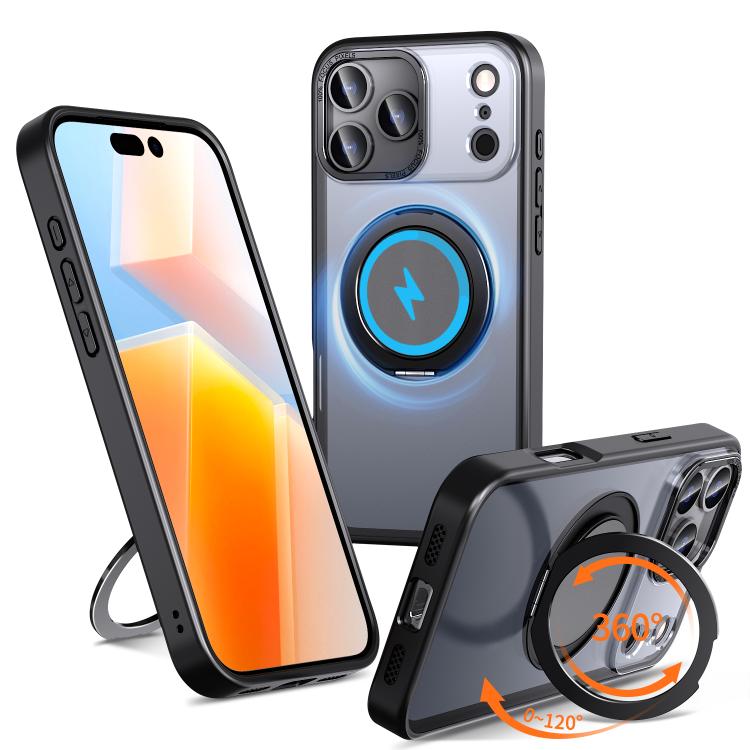 Funda para teléfono Kalebol con soporte magnético MagSafe giratorio de 360 grados, For iPhone 17e / 16e, For iPhone 17 Pro Max, For iPhone 17 Pro, For iPhone 17, For iPhone Air, For iPhone 16 Plus