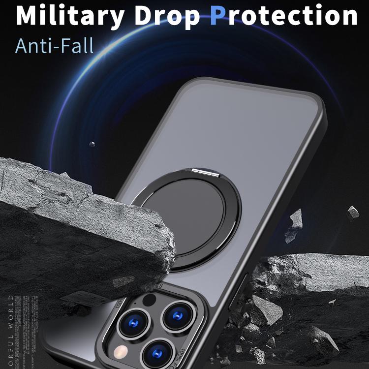 Funda para teléfono Kalebol con soporte magnético MagSafe giratorio de 360 grados, For iPhone 16 Pro, For iPhone 16 Pro Max, For iPhone 15 Pro Max, For iPhone 15 Pro, For iPhone 15, For iPhone 14