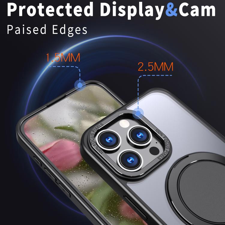 Funda para teléfono Kalebol con soporte magnético MagSafe giratorio de 360 grados, For iPhone 16 Pro, For iPhone 16 Pro Max, For iPhone 15 Pro Max, For iPhone 15 Pro, For iPhone 15, For iPhone 14