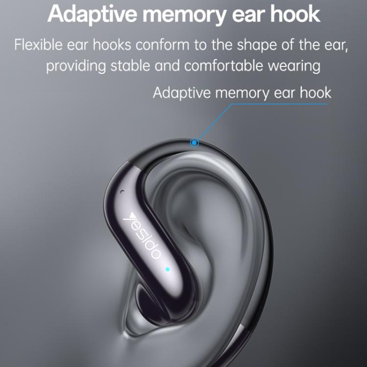 Auriculares Bluetooth abiertos OWS Yesido YSP28 ENC con cancelación de ruido y gancho para la oreja., YSP28