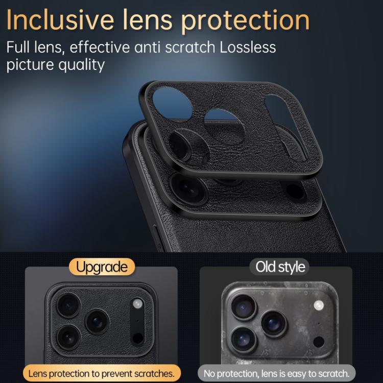Funda para teléfono SULADA a prueba de golpes, híbrida de TPU y cuero hecha a mano, For iPhone 17 Pro Max, For iPhone 17 Pro, For iPhone 17, For iPhone Air