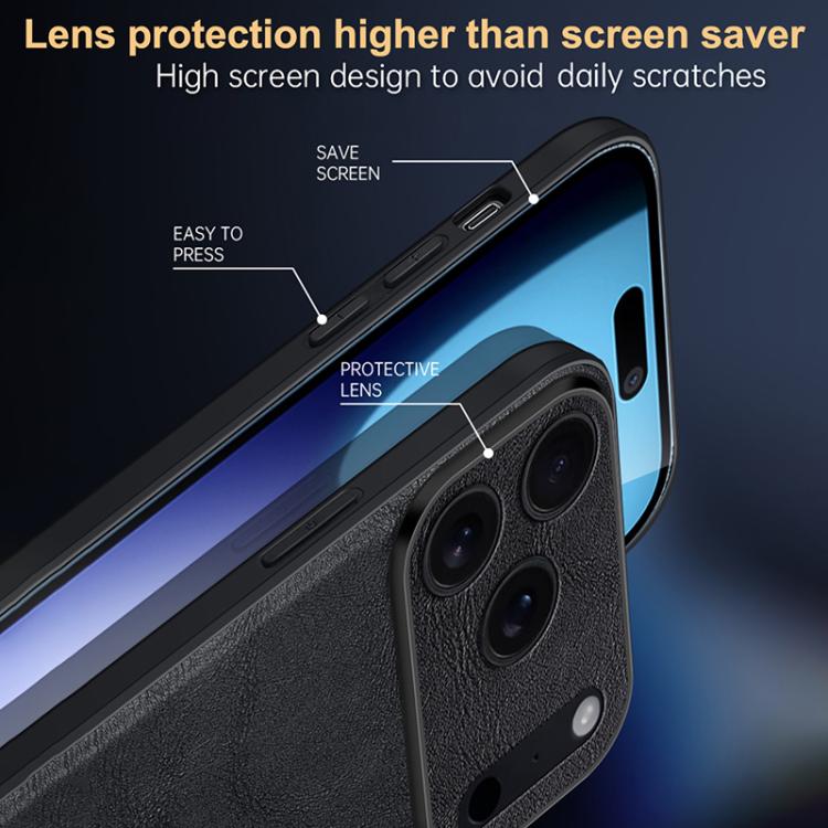Funda para teléfono SULADA a prueba de golpes, híbrida de TPU y cuero hecha a mano, For iPhone 17 Pro Max, For iPhone 17 Pro, For iPhone 17, For iPhone Air
