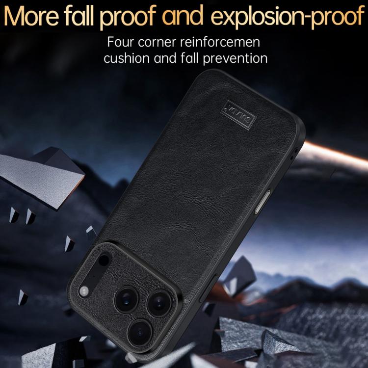 Funda para teléfono SULADA a prueba de golpes, híbrida de TPU y cuero hecha a mano, For iPhone 17 Pro Max, For iPhone 17 Pro, For iPhone 17, For iPhone Air