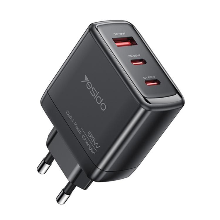 Cargador rápido de tres puertos Yesido YC144 de 65 W, YC144