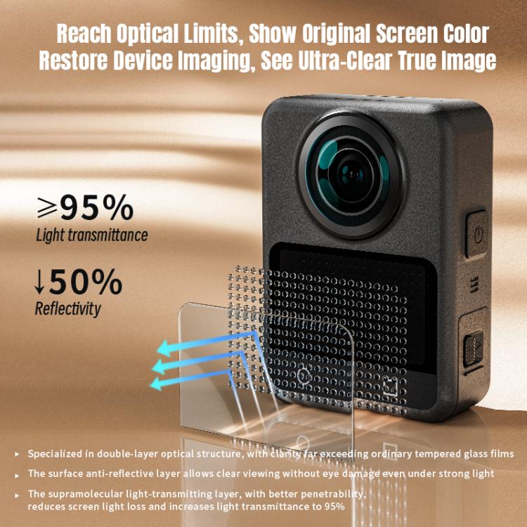 Lámina de vidrio templado antiexplosión STARTRC AR HD, For DJI Osmo 360 1pc