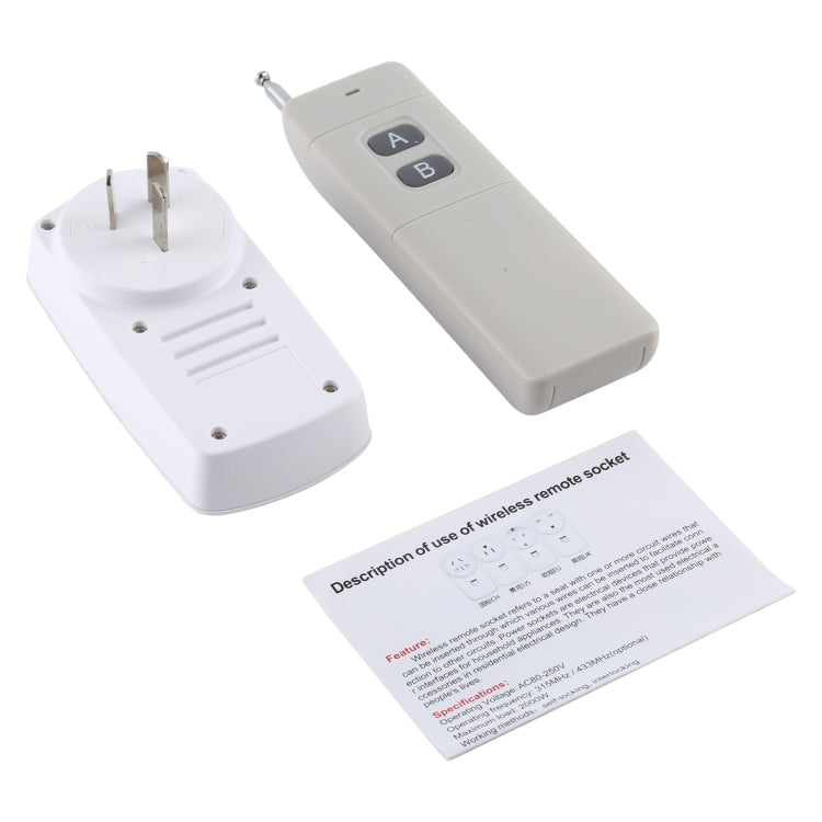 Enchufe de control remoto inalámbrico inteligente AK-DL220 220V con control remoto, AU Plug, UK Plug, US Plug