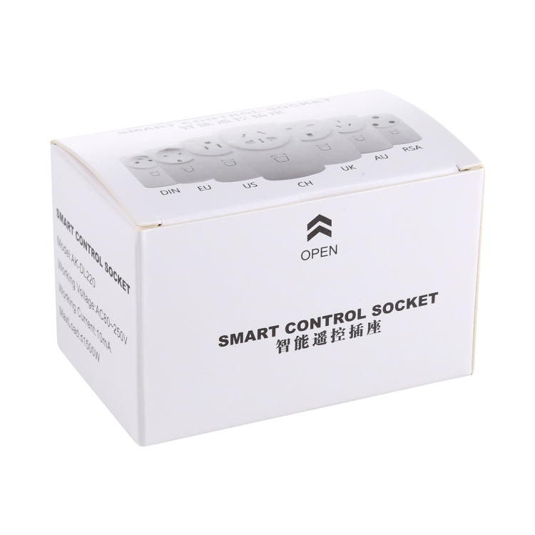 Enchufe de control remoto inalámbrico inteligente AK-DL220 220V con control remoto, AU Plug, EU Plug, UK Plug, US Plug