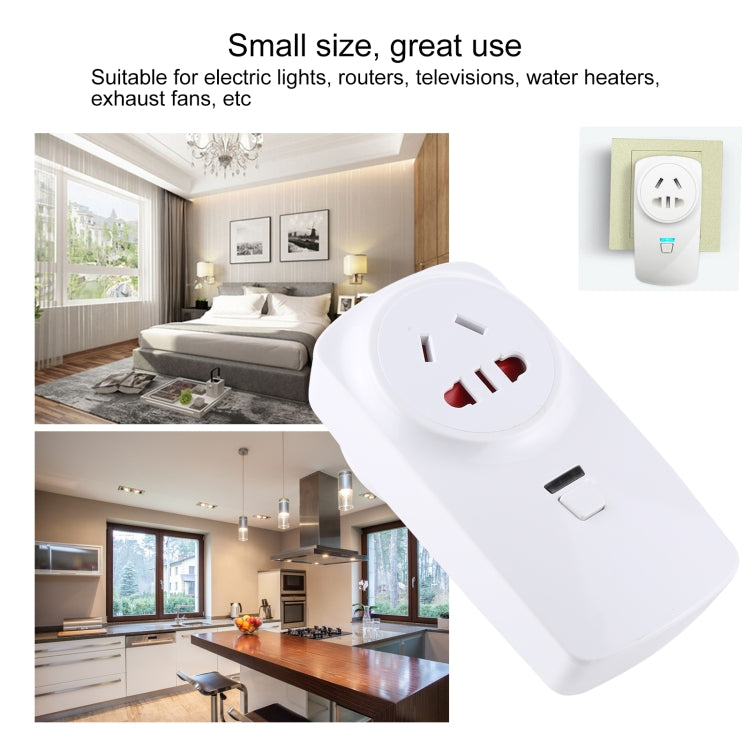 Enchufe de control remoto inalámbrico inteligente AK-DL220 220V con control remoto, AU Plug, EU Plug, UK Plug, US Plug