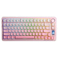 Teclado mecánico AULA S75 Pro de 80 teclas con cable/2.4G/Bluetooth, tres modelos personalizables con degradado.