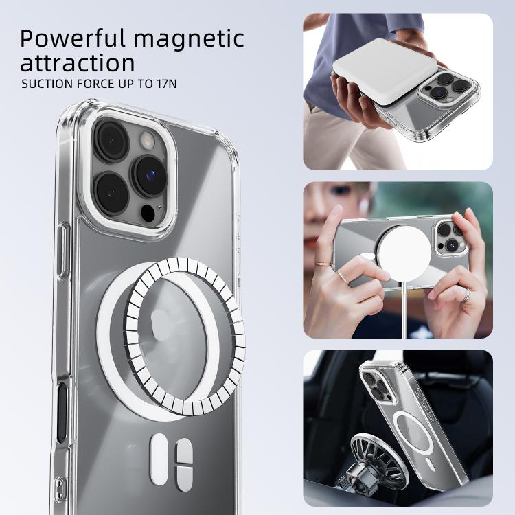 Funda transparente para teléfono ABEEL MagSafe con anillo magnético de color y resistente a los arañazos, For iPhone 13 Pro Max, For iPhone 13 Pro, For iPhone 13
