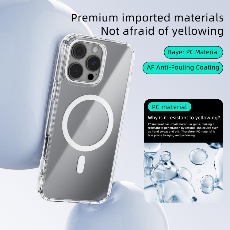 Funda transparente para teléfono ABEEL MagSafe con anillo magnético de color y resistente a los arañazos, For iPhone 13 Pro Max, For iPhone 13 Pro, For iPhone 13