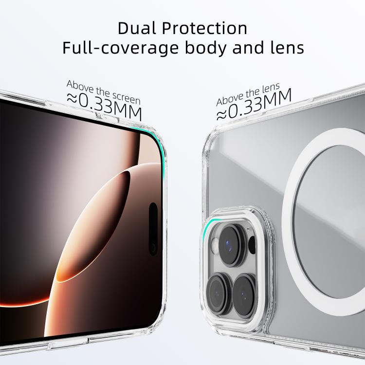 Funda transparente para teléfono ABEEL MagSafe con anillo magnético de color y resistente a los arañazos, For iPhone 13 Pro Max, For iPhone 13 Pro, For iPhone 13